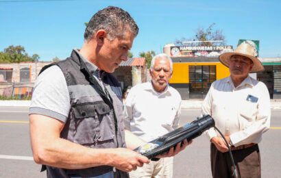 Construcción de alumbrado público en Tlaxcala
