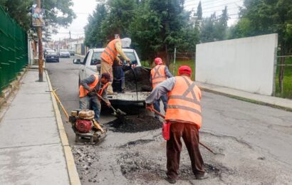 Programa de Bacheo 2025 avanza con trabajos en calles del Tlaxcala