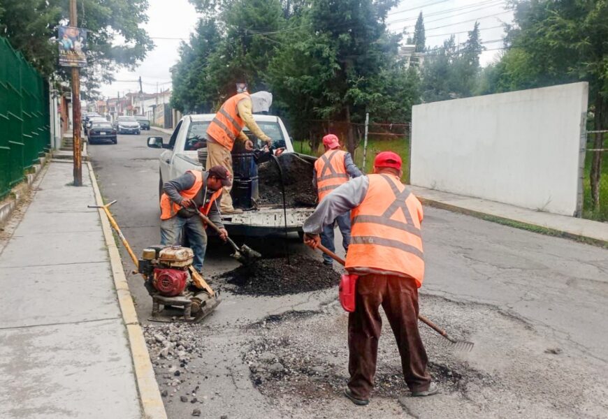 Programa de Bacheo 2025 avanza con trabajos en calles del Tlaxcala