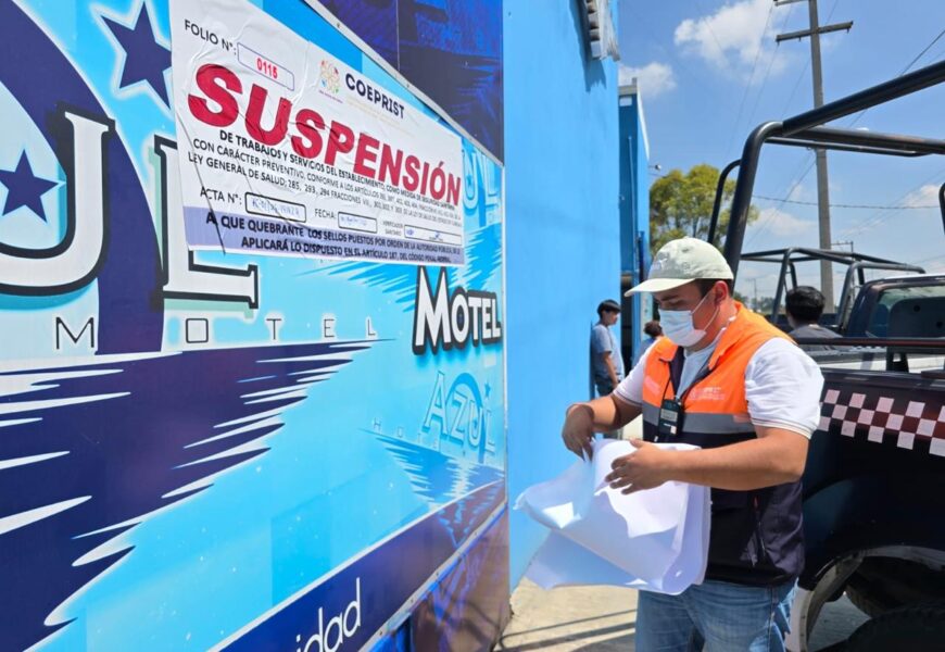 Operativo de verificación en hoteles de Tlaxcala detecta irregularidades sanitarias