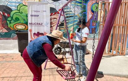 Ayuntamiento de Tlaxcala rehabilita 10 áreas públicas para familias tlaxcaltecas