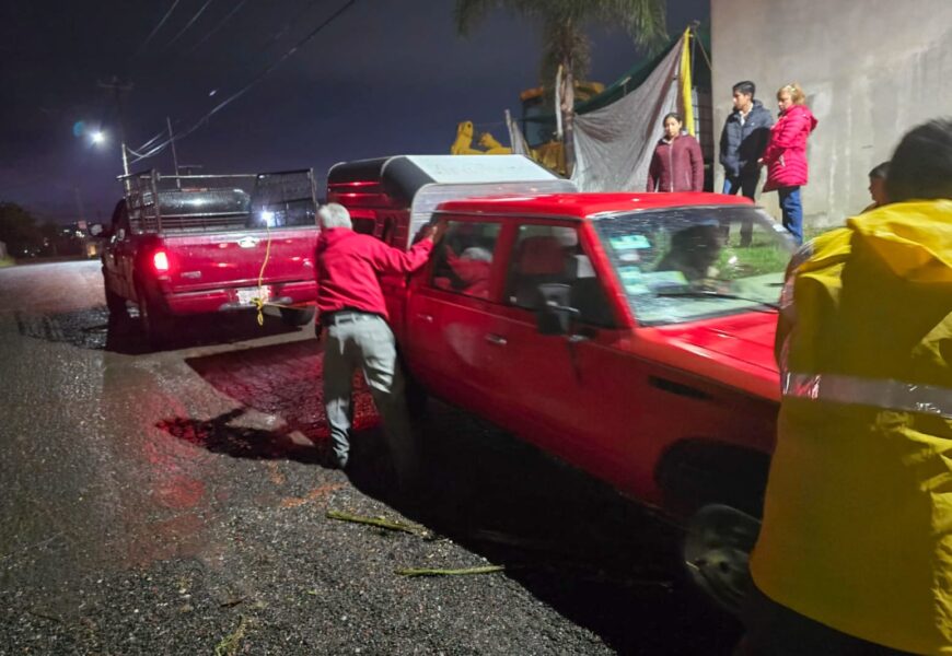 Ayuntamiento de Tlaxcala atiende afectaciones por Lluvia