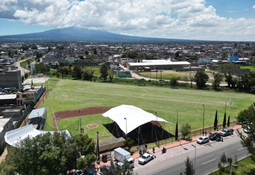 Rehabilitación Unidad Deportiva Ixtulco fortalece el deporte