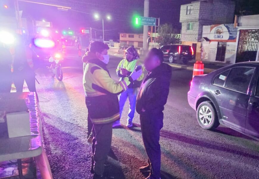 Operativo de alcoholimetría en Tlaxcala refuerza la seguridad vial