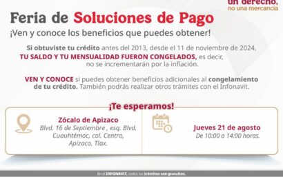 Feria de Atención Infonavit en Apizaco