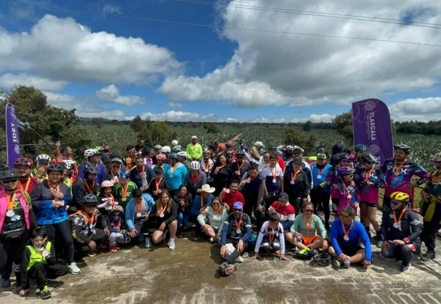 Biciteando por Tlaxcala reúne a 100 ciclistas