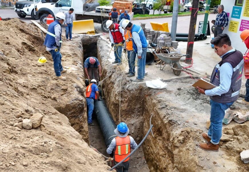 Rehabilitación de drenaje mejora la calidad de vida de Cuauhtla
