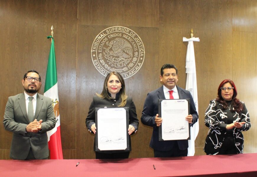 Fomtlax Tlaxcala firma convenio para fortalecer mediación y conciliación