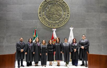 Lorena Cuéllar asiste a instalación del TSJE con magistrados electos