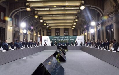 Gobernadora participa en Consejo Nacional de Seguridad Pública