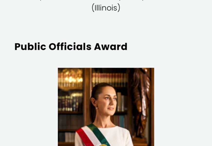 Sheinbaum recibe el Premio a Funcionarios Públicos de la WEF Sheinbaum recibe el Premio a Funcionarios Públicos de la WEF