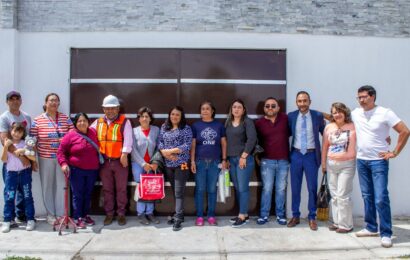 Pavimentación calle Duraznos Apizaco mejora calidad de vida de familias