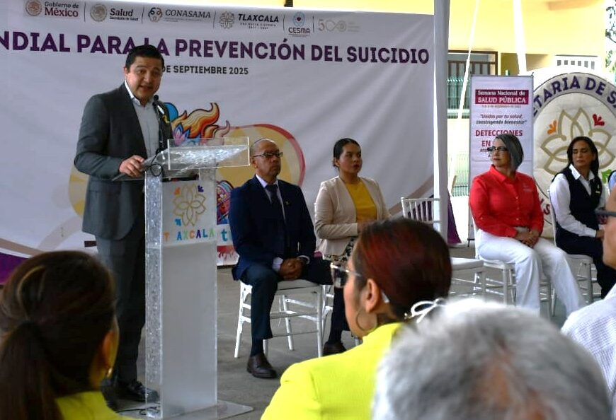 Prevención del suicidio en Tlaxcala avanza con acciones comunitarias