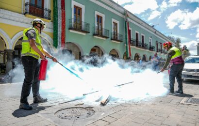Simulacro Nacional 2025 fortalece la prevención en el Ayuntamiento de Tlaxcala