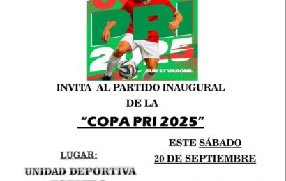 PRI Tlaxcala anuncia la Copa 2025 para jóvenes futbolistas