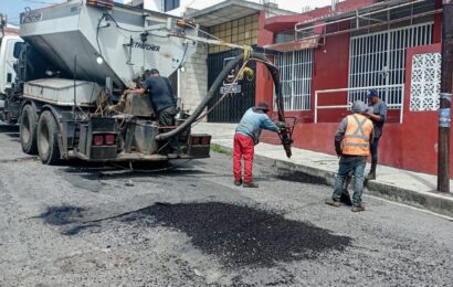 El Programa permanente de bacheo en Tlaxcala mejora vialidades