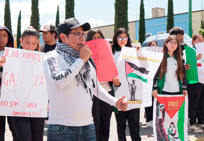 Antorcha y FNERRR Tlaxcala se solidarizan con el pueblo palestino y exigen un alto al genocidio en Gaza