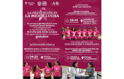 Apizaco promueve la prevención y la salud