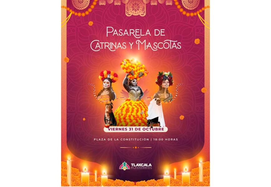 Pasarela de Catrinas y Mascotas en Tlaxcala