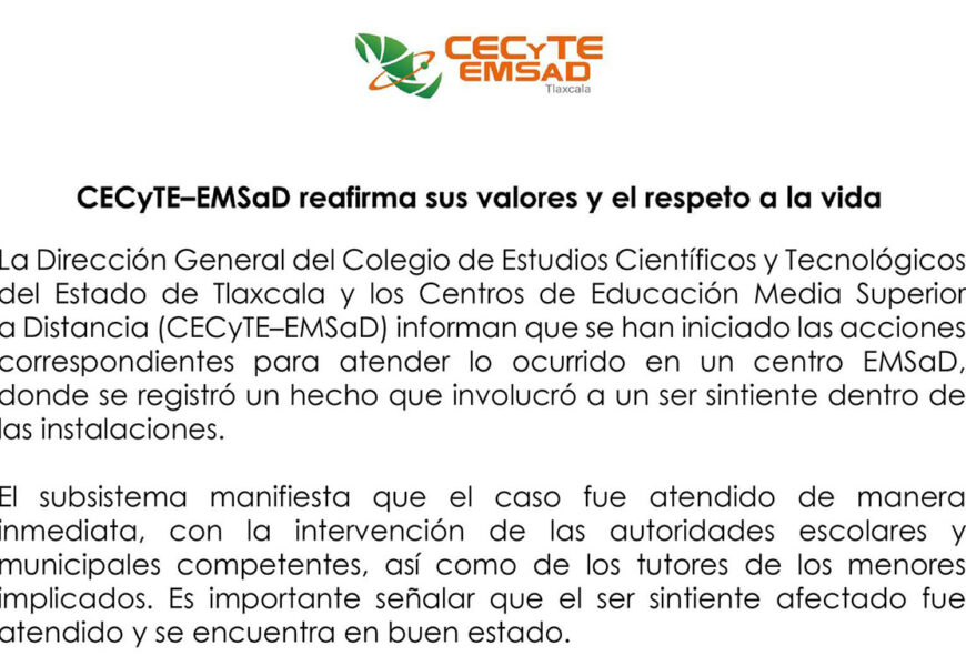 CECyTE–EMSaD Tlaxcala reafirma valores