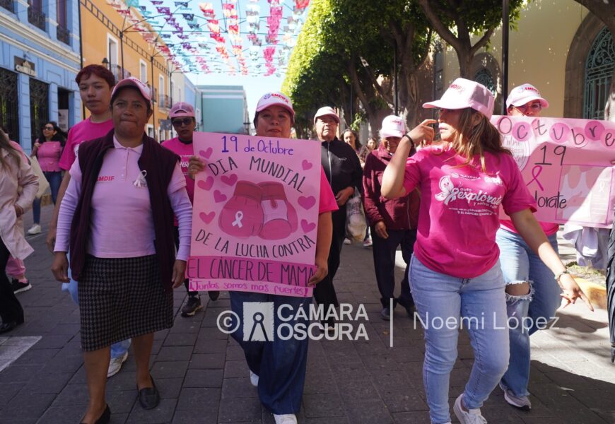 Caminata Rosa Tlaxcala 2025 impulsa esperanza