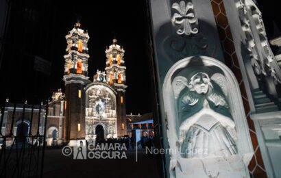 Inauguran iluminación de la Basílica de Ocotlán