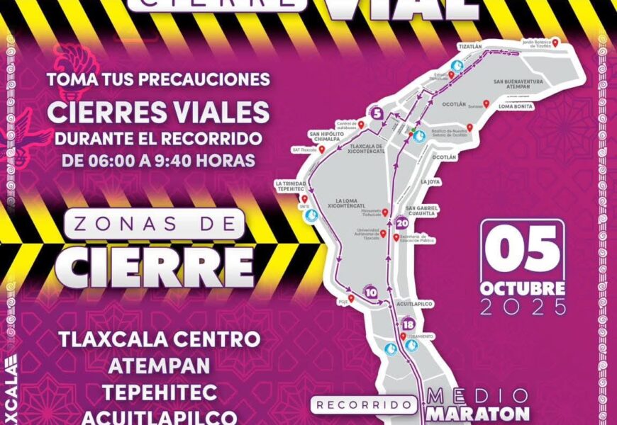 Medio Maratón Internacional Tlaxcallán 2025 contará con operativo de seguridad
