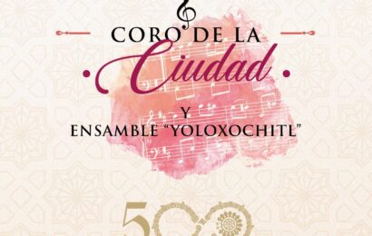 La develación de la placa conmemorativa del Coro de la Ciudad de Tlaxcala