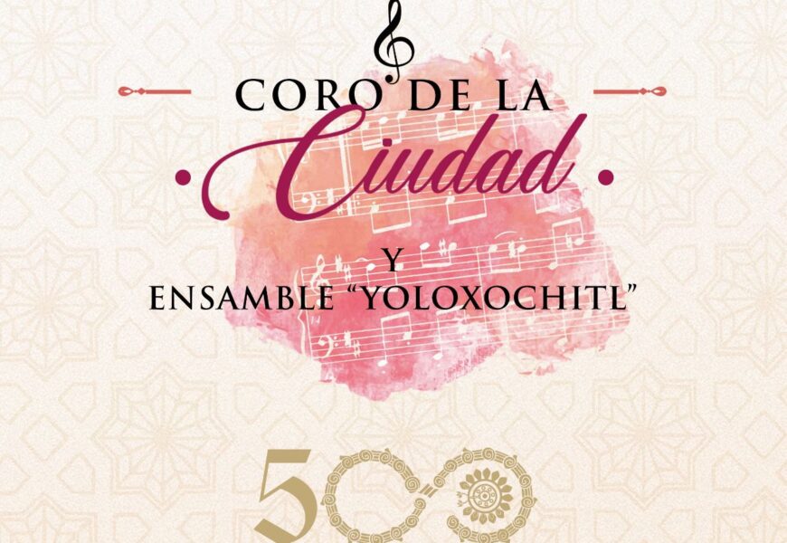 La develación de la placa conmemorativa del Coro de la Ciudad de Tlaxcala