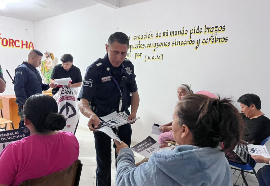Antorchista impulsa la organización vecinal y la seguridad en Tlaxcala