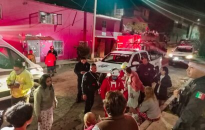 Policía de Tlaxcala protege a familias tras incidente con tanque de gas