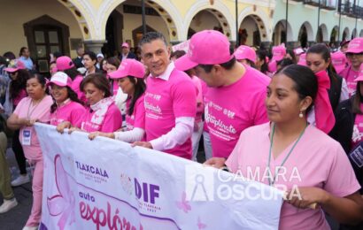 Caminata Rosa Tlaxcala refuerza prevención del cáncer