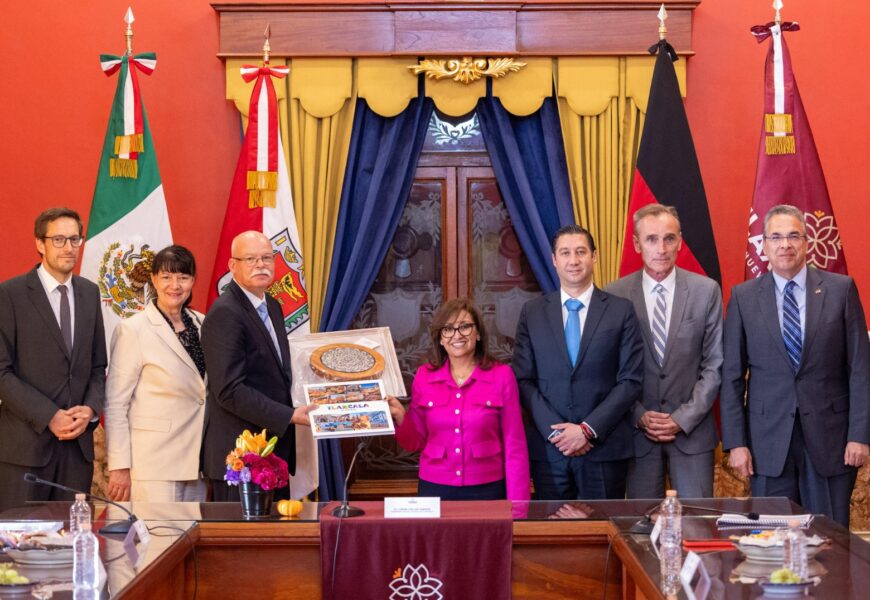 Visita del embajador de Alemania a Tlaxcala impulsa inversión