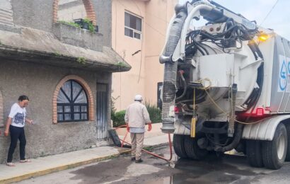 Mantenimiento del drenaje en Tlaxcala evita riesgos Mantenimiento del drenaje en Tlaxcala evita riesgos