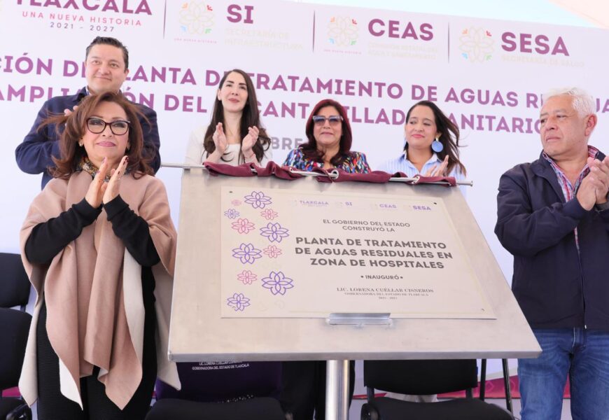 Lorena Cuéllar entrega planta tratadora en hospitales Lorena Cuéllar entrega planta tratadora en hospitales