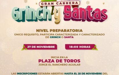 Ayuntamiento de Tlaxcala invita a la carrera Grinch y Santas Ayuntamiento de Tlaxcala invita a la carrera Grinch y Santas