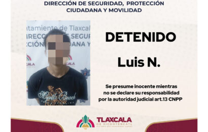 Operativo de vigilancia deja detención