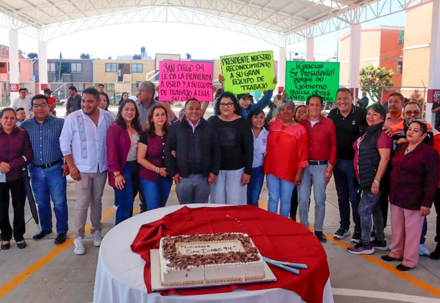 Inauguración de la techumbre en Apizaco