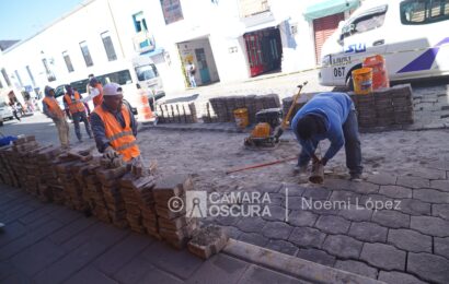 Inicia rehabilitación de la calle 20 de Noviembre Tlaxcala