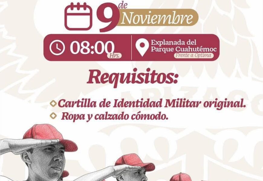 Apizaco invita al Sorteo del Servicio Militar Nacional 2025 Apizaco invita al Sorteo del Servicio Militar Nacional 2025