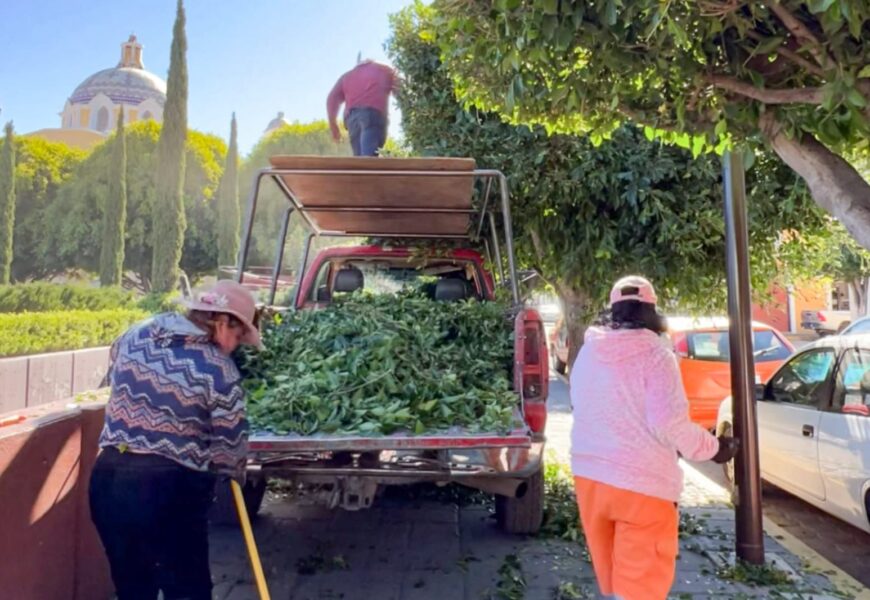 Mantenimiento urbano en Tlaxcala fortalece espacios