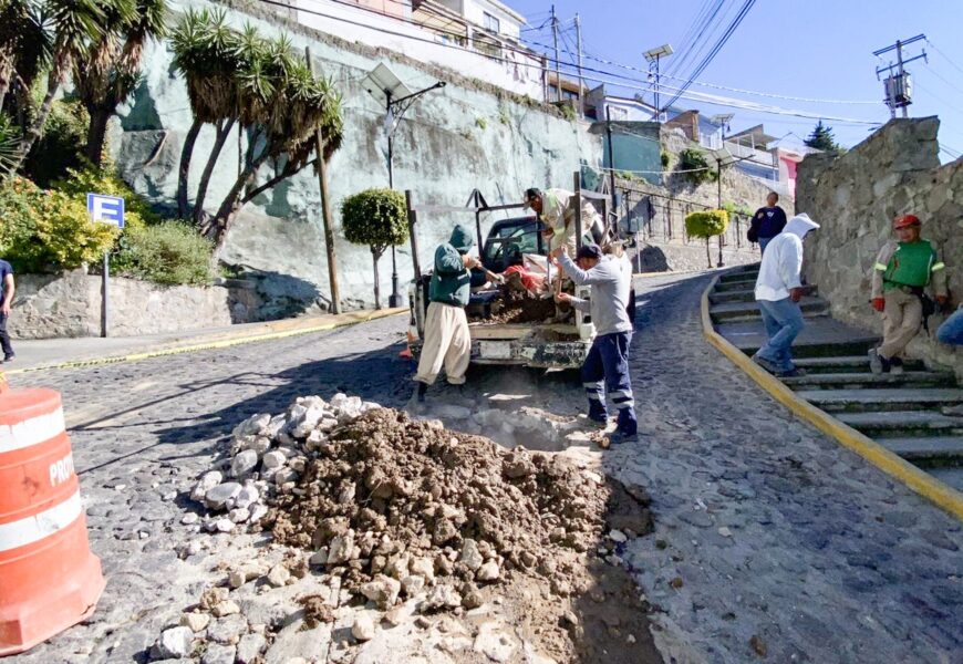 Ayuntamiento de Tlaxcala repara infraestructura hidráulica urbana