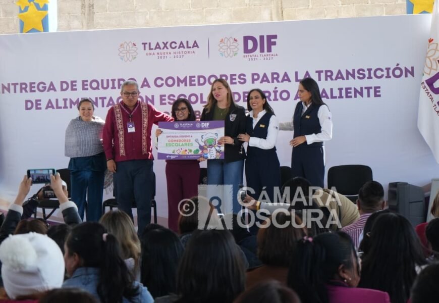 Entrega de equipamiento a comedores escolares avanza en Tlaxcala