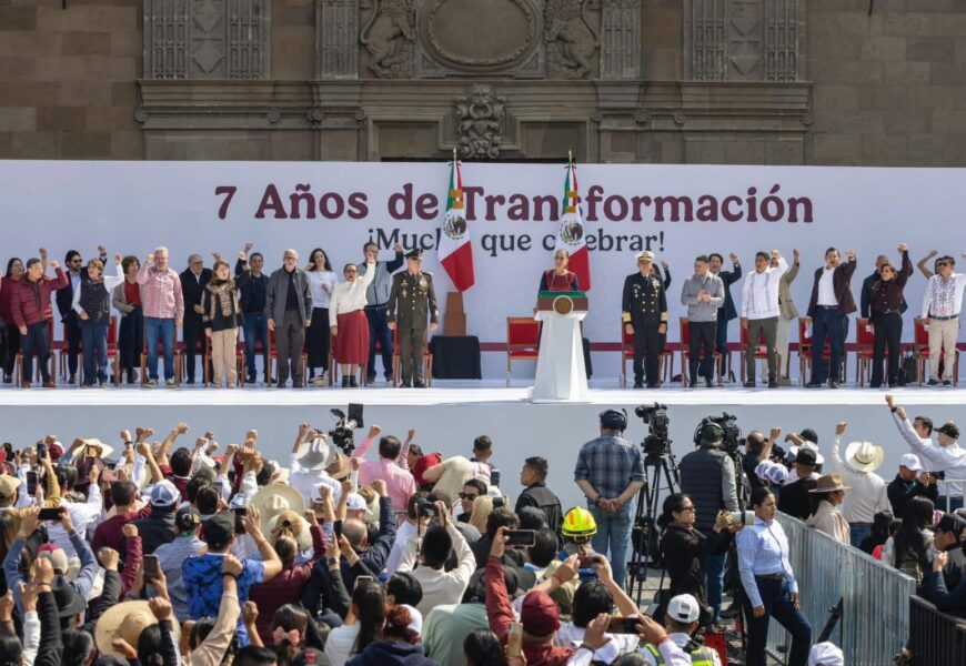 Ana Lilia Rivera participa Séptimo aniversario de la Cuarta Transformación