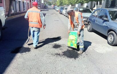 El bacheo en Tlaxcala avanza con acciones permanentes en vialidades clave