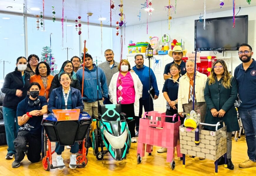 UATx entrega sillas de ruedas con diseño humanista al Hospital Infantil de Tlaxcala