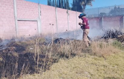 Quema controlada en Ocotlán fue atendida de forma inmediata