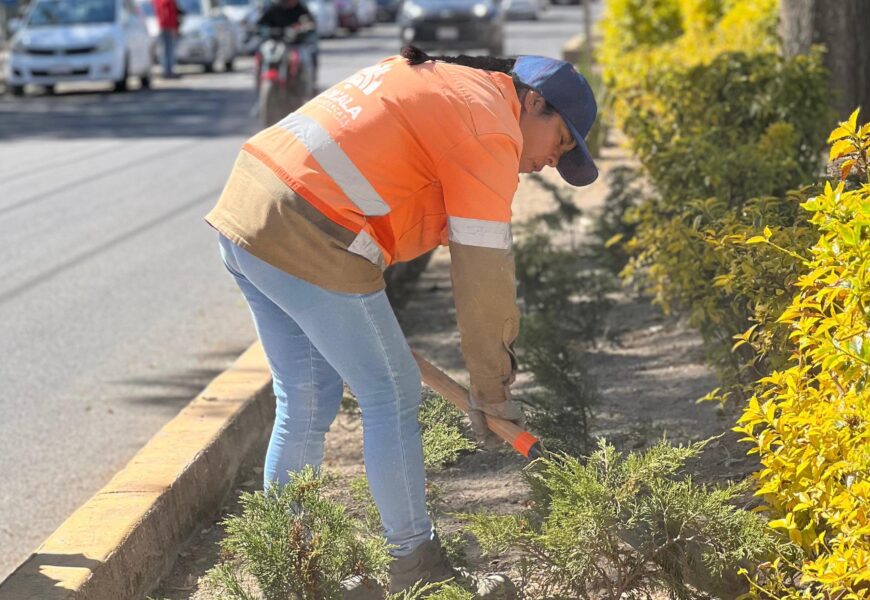 Servicio de limpieza en Tlaxcala refuerza imagen urbana