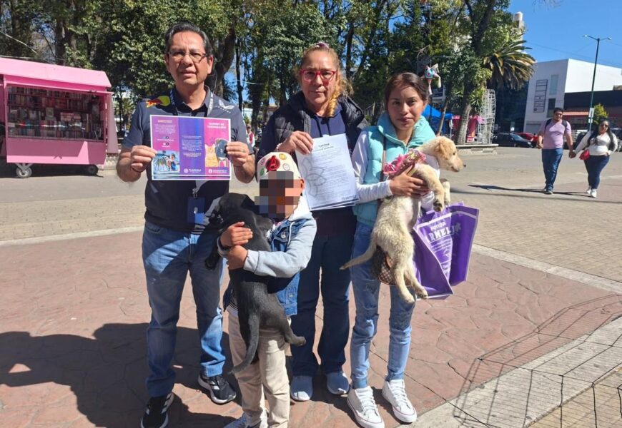 Apizaco impulsa adopción con el programa Amigos de 4 Patas