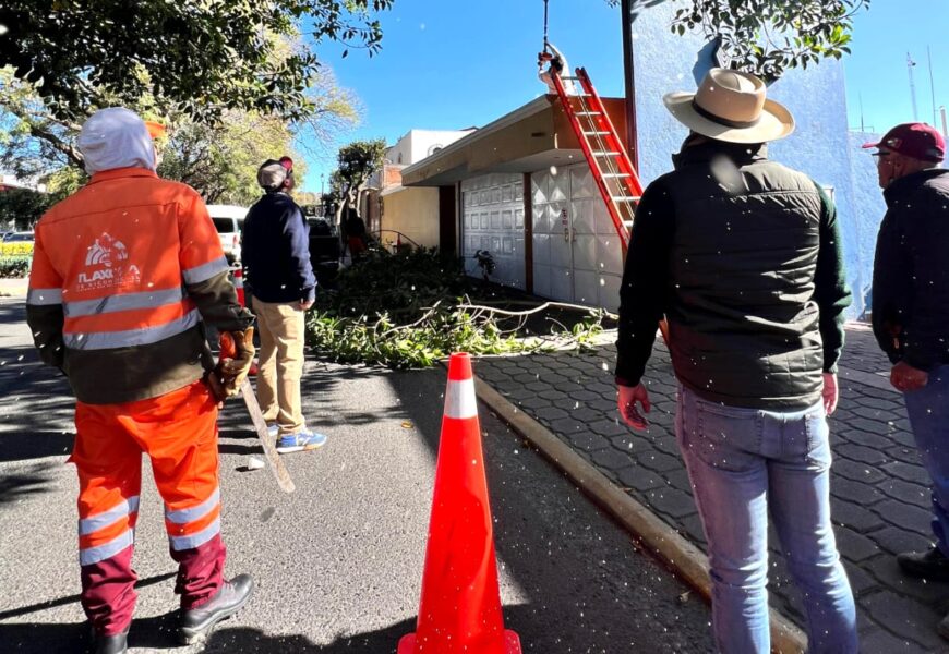 Ayuntamiento de Tlaxcala fortaleció la seguridad urbana con trabajos de mantenimiento